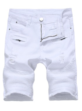 Stretch slim casual denim shorts韩版弹力修身休闲白色牛仔短裤