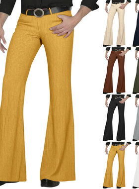 Denim casual retro flared pants 男士灯芯绒时尚休闲复古喇叭裤