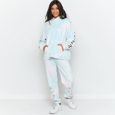 欧美扎染运动服家居套装
