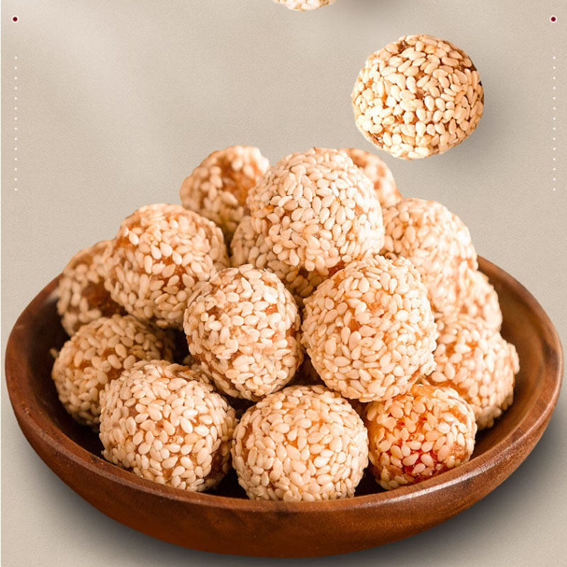 遂雅芝麻果整箱传统童年休闲零食小吃蛋圆煎芝麻饼整箱200g批发装