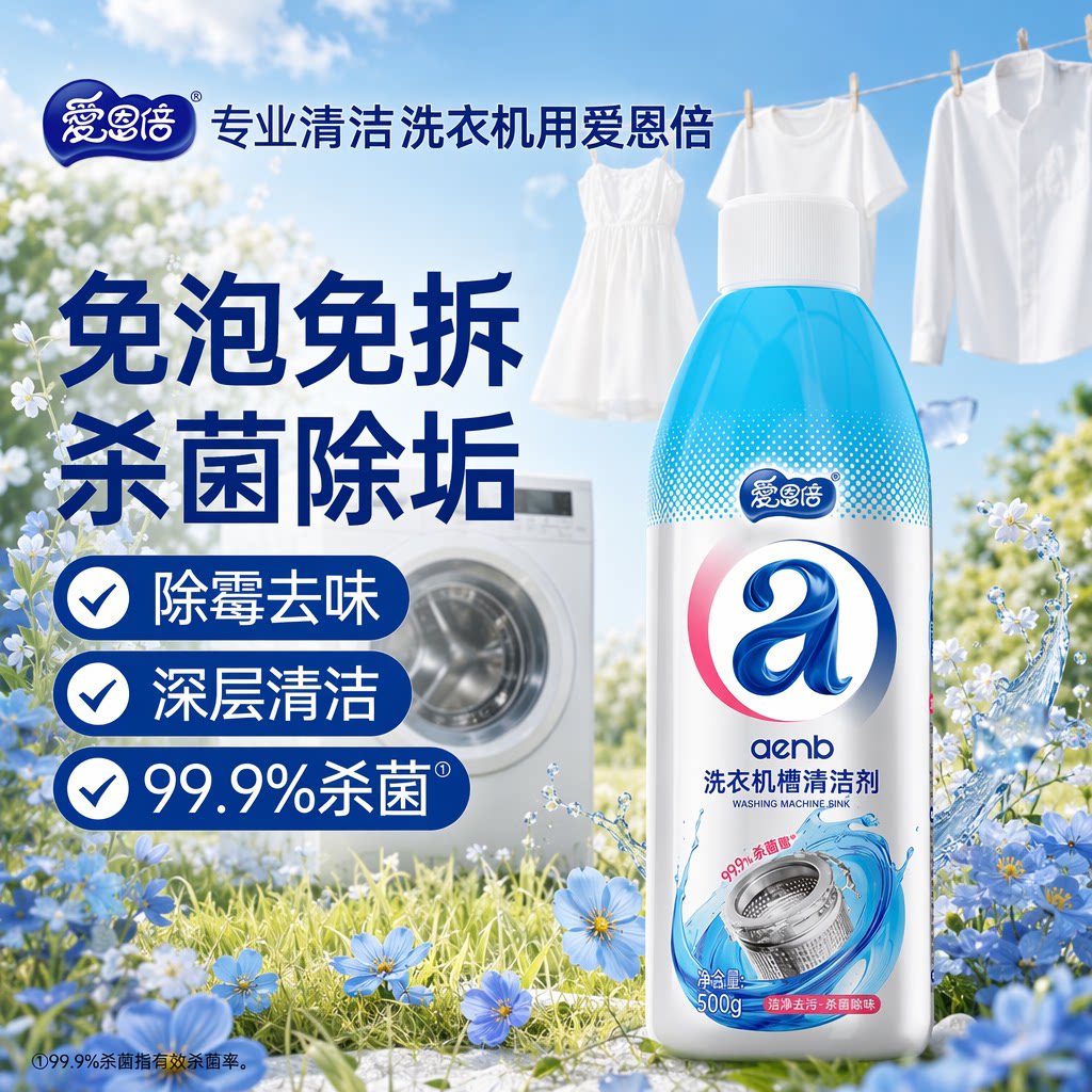 【新品上市】洗衣机清洁剂清洗剂强力除垢杀菌除菌除霉污渍免浸泡