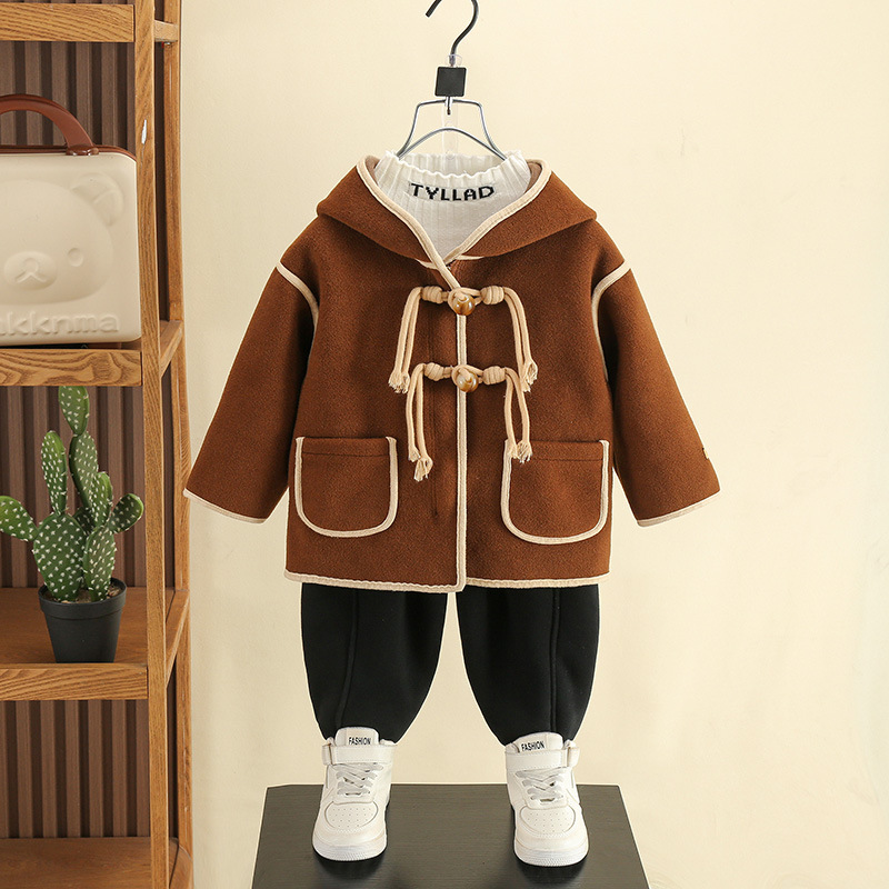 男童2025新款加绒皮衣外套秋冬款儿童装冬装皮毛一体宝宝加厚上衣