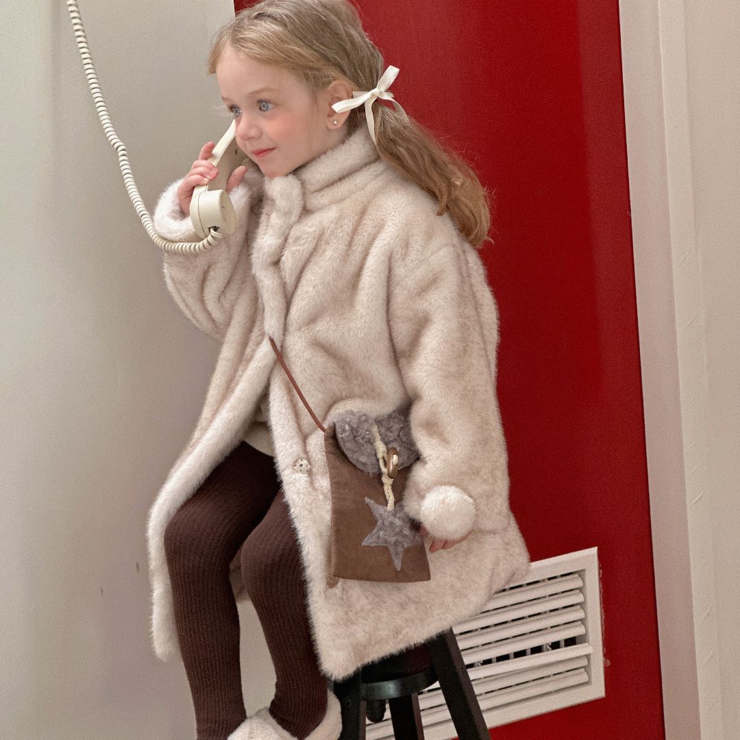 女童外套冬装2025新款儿童保暖中长款加厚宝宝衣服湖州织里童装