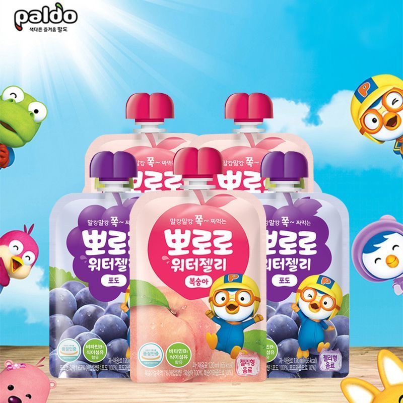 啵乐乐韩国可吸果味果冻