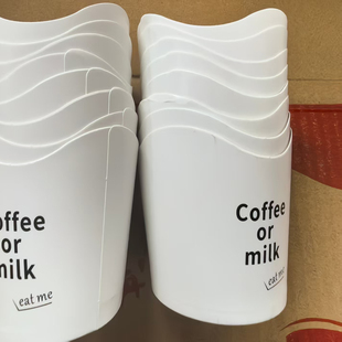 饼干杯咖啡脆皮杯纸托可食用即食奶茶咖啡脆皮杯可以