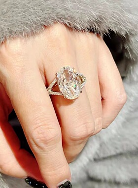 欧美彩宝鸽子戒指女ins时尚个性