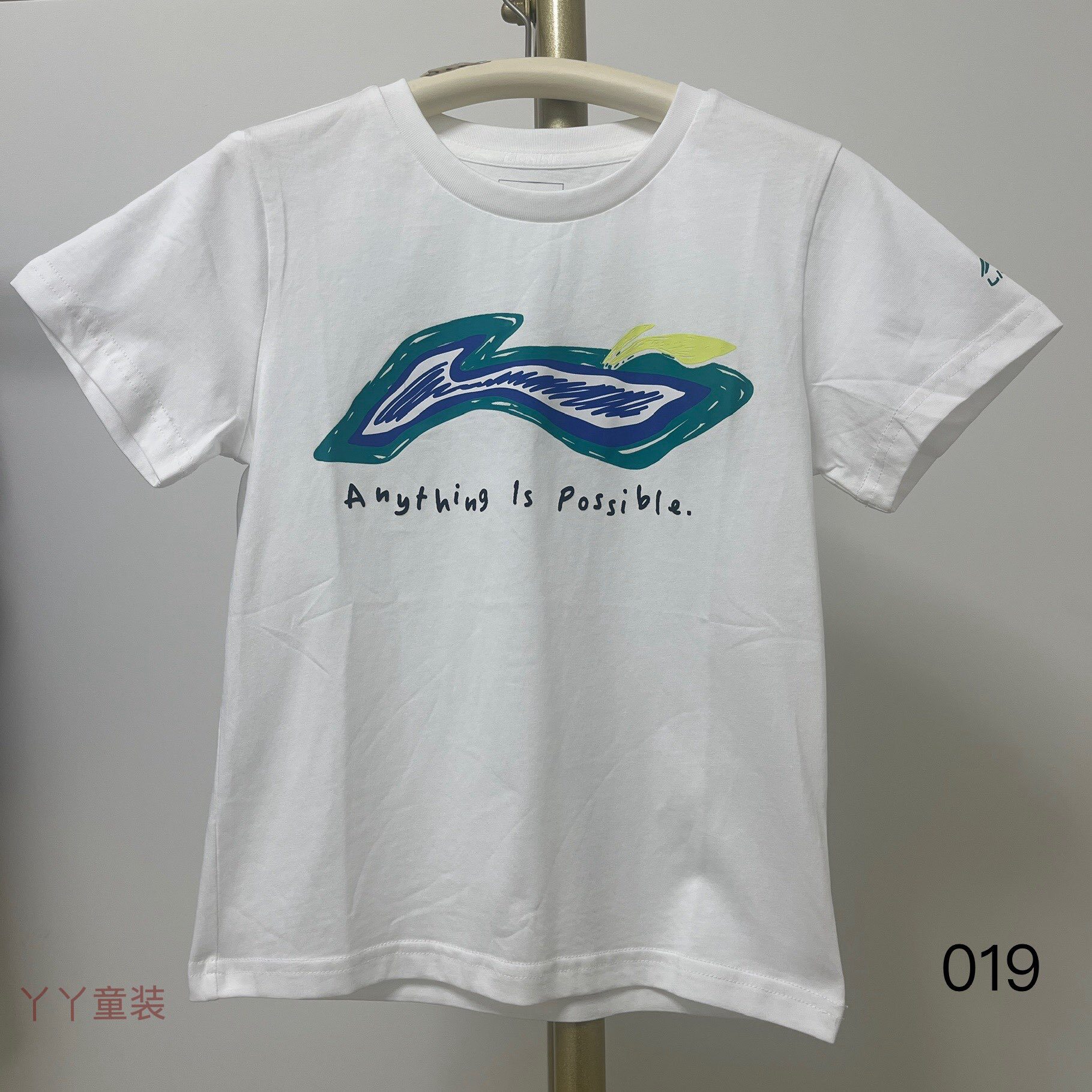 夏季男孩女孩儿童短袖儿童装夏装运动短袖上衣半袖中大童