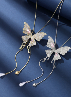 毛衣链女长款2025年新款百搭简约时尚气质衣服链子挂链装饰项链潮