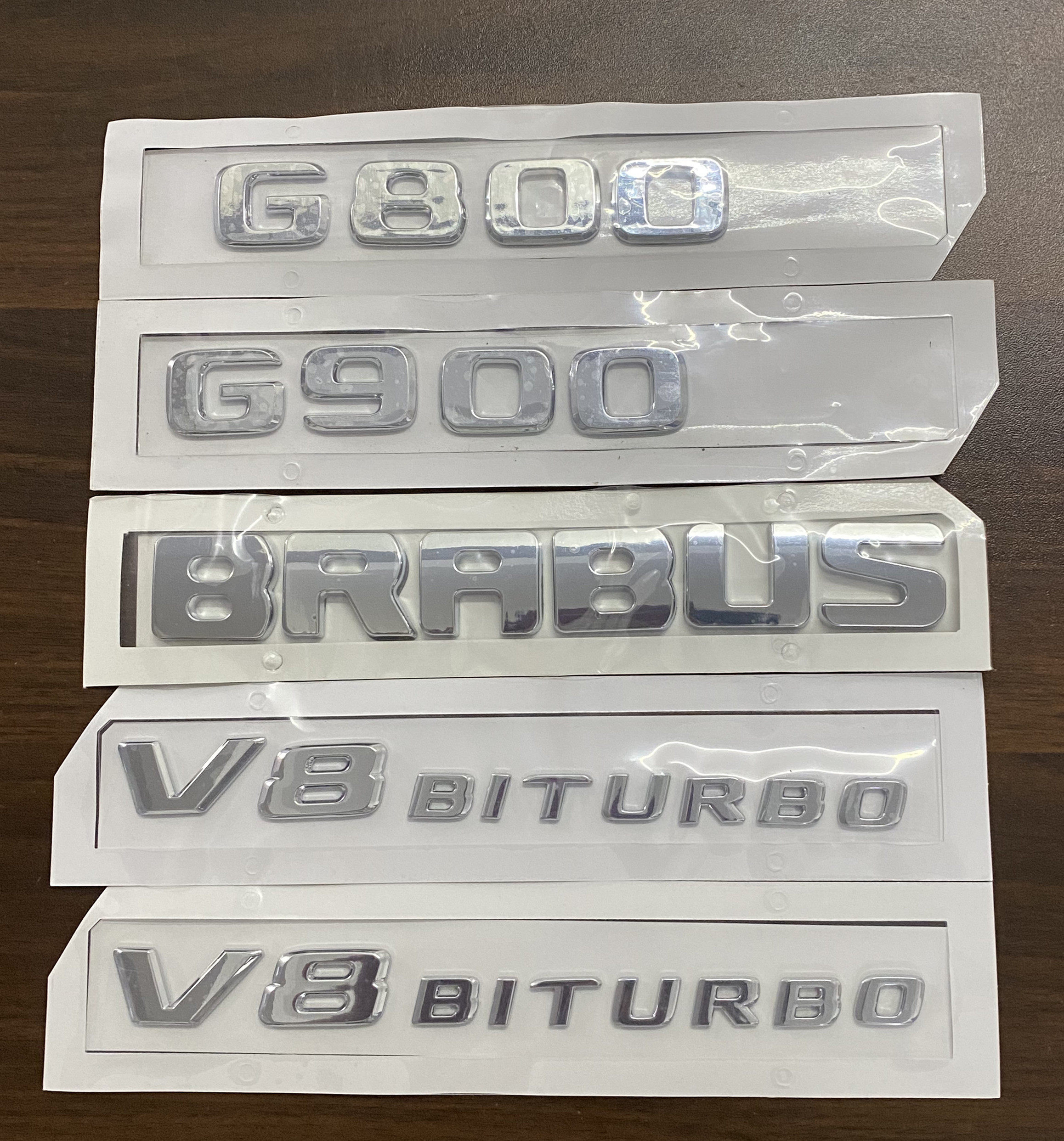 适用奔驰G级G350G500改装G800BRABUS巴博斯V8 BITURBO装饰贴
