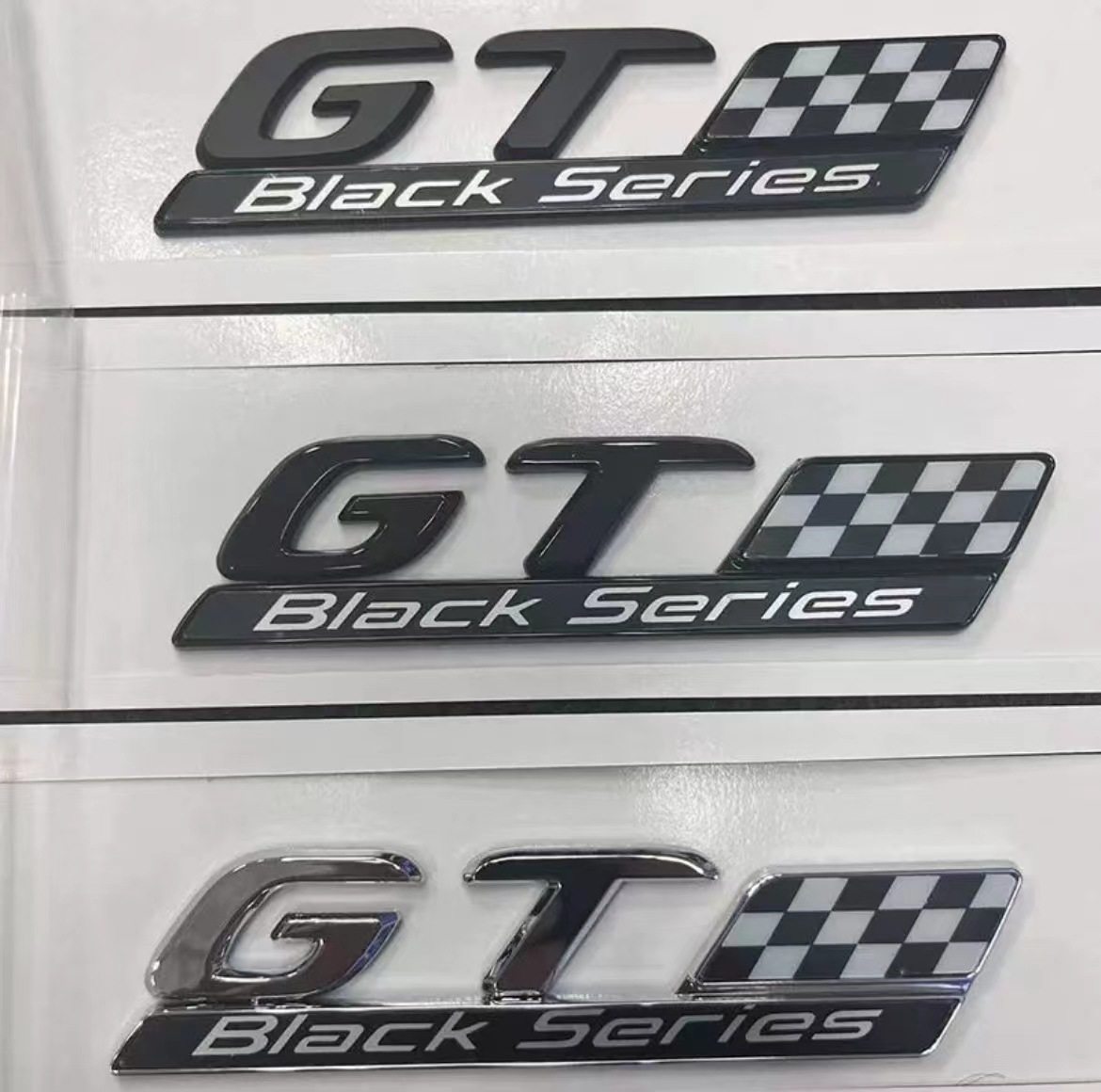 适用新款奔驰AMG GT 50 53车标改装black series版标志车贴后尾标