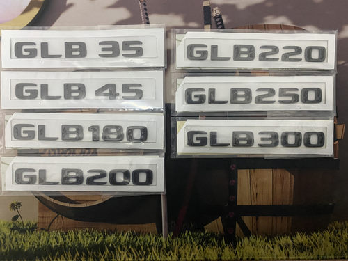 适用奔驰GLB250 GLB200 GLB180 GLB35改装AMG后尾标车贴车标字标
