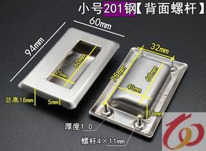 304不锈钢嵌入式橱柜暗装工业拉手扣手隐藏把手抽手提手电箱柜内
