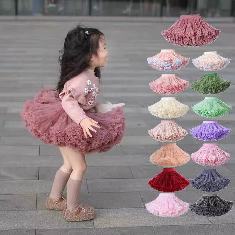 女童秋冬tutu蓬蓬公主裙小女孩搭配上衣宝宝洋气凸凸裙半身裙