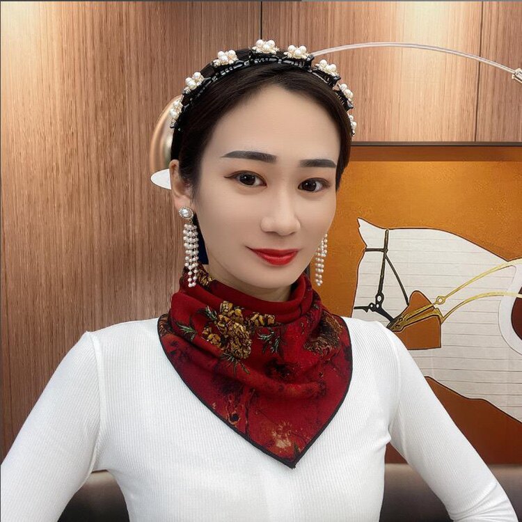 围脖女薄款春秋季护颈椎脖套韩版百搭保暖时尚假领子新款围巾三角