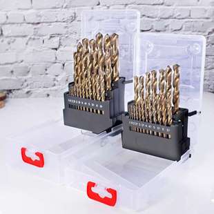 25件套装 不锈钢金属钢板孔钻咀 CO含钴加硬直柄麻花钻头13 M35