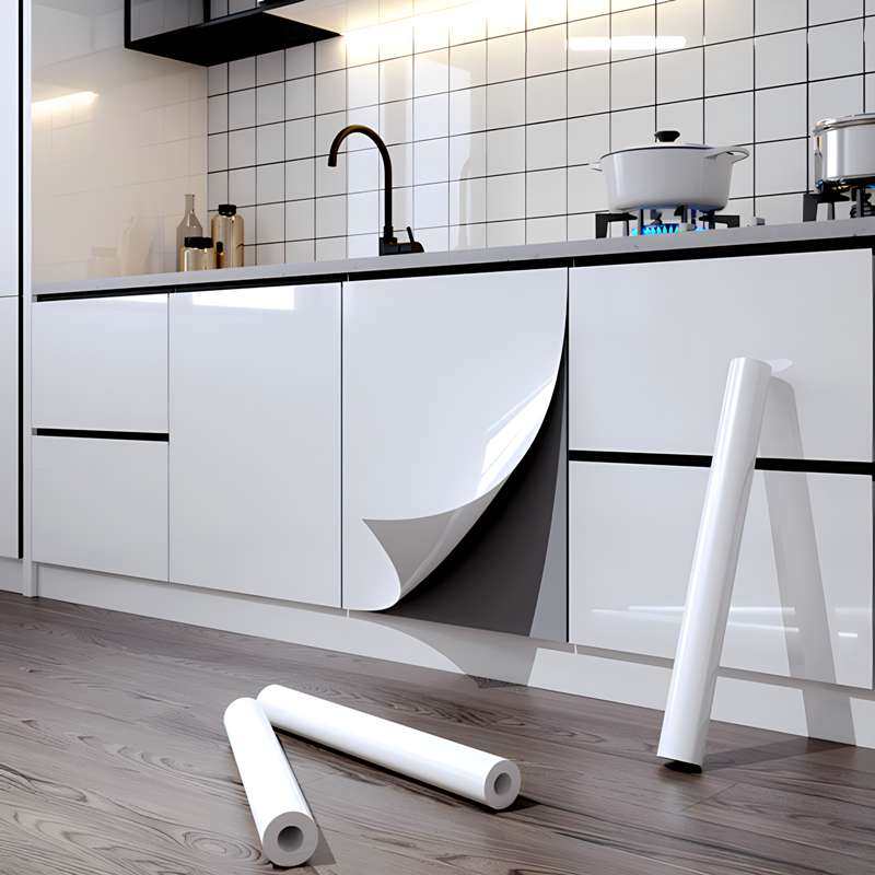 可移除厨房柜门壁纸加厚橱柜衣柜门贴纸家具翻新防水防油自粘墙纸,家居饰品,软装墙贴,淘宝优惠券,粉丝福利购,淘宝优惠卷