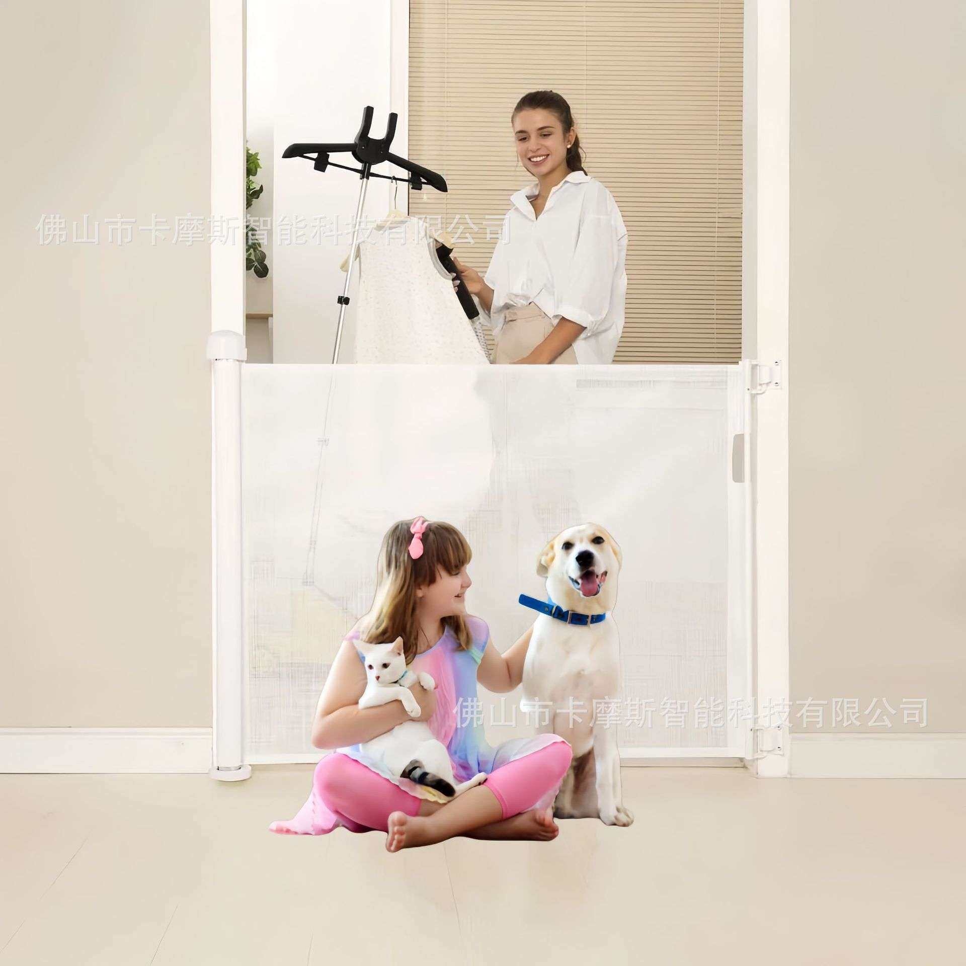 宠物儿童伸缩安全门栏楼梯防护门栏可免打孔,五金/工具,安全网,淘宝优惠券,粉丝福利购,淘宝优惠卷