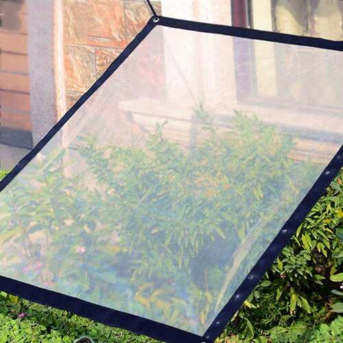 阳台窗户透明植物防雨棚布 塑料膜挡风篷 加厚防寒保温薄膜雨棚