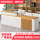 收银台吧台简约饭店落地酒柜货架柜台转角接待台餐饮店商用吧台桌