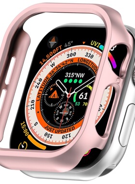 适用苹果手表表带iWatchs10磨砂镂空壳apple watchs9保护套边框女