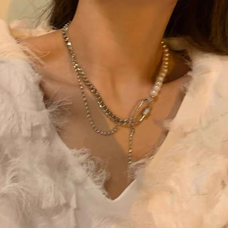 珍珠项链女夏小众网红ins