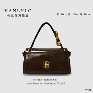 手提包2552 包三代万里鹿新款 黑金巧克力