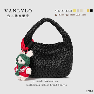 单肩包9236 包三代万里鹿新款 真编织水桶