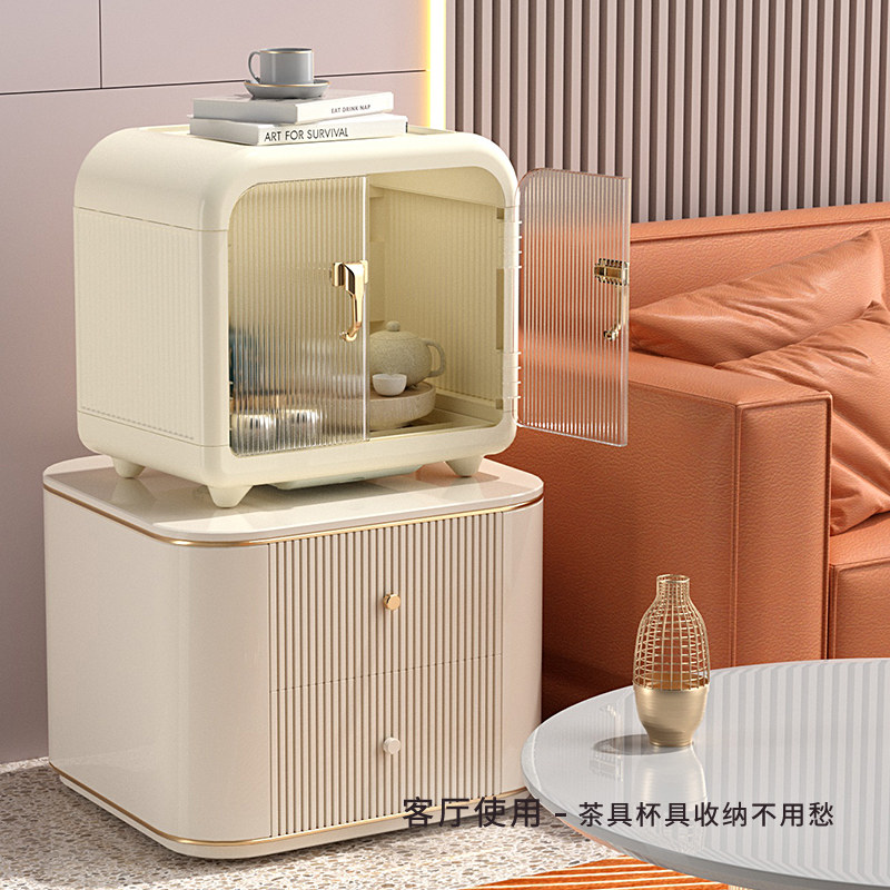 碗筷收纳盒带盖厨房碗柜碗盘收纳架装碗收纳箱宝宝餐具防尘沥水架