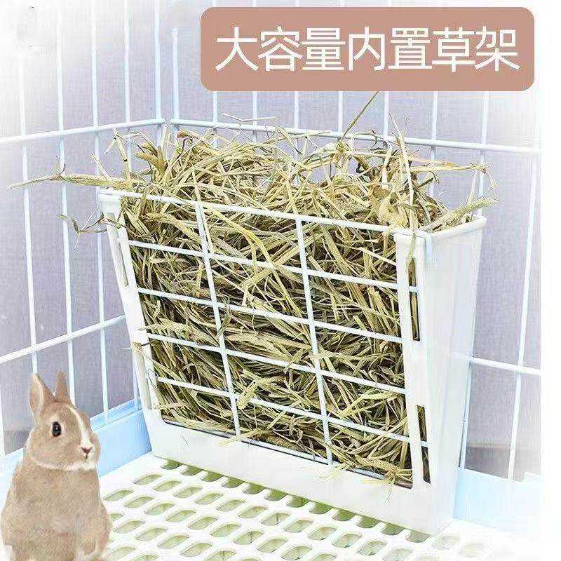 兔子草架内置大容量防扒兔兔喂食器荷兰猪豚鼠龙猫草料架食盒用品