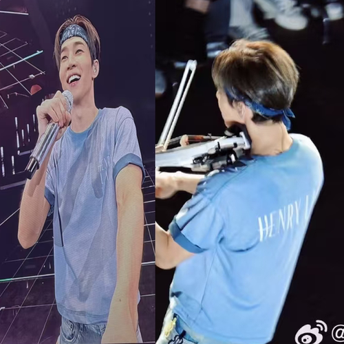 刘宪华HENRY演唱会同款短袖t恤EnjoyTheShow华丽宪场周边应援衣服