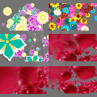 玫瑰花瓣花蕊花朵粒子飘荡遮挡转场视频素材【带通道】