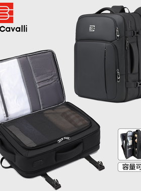 可扩容40L背包男双肩包大容量商务旅行电脑包短途出差行李包男款