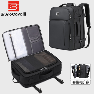 可扩容40L背包男双肩包大容量商务旅行电脑包短途出差行李包男款