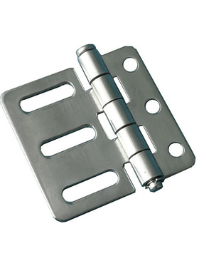 不锈钢蝶形铰链E-LHFL22-65 HFL22-65 304腰孔合页平型可调节