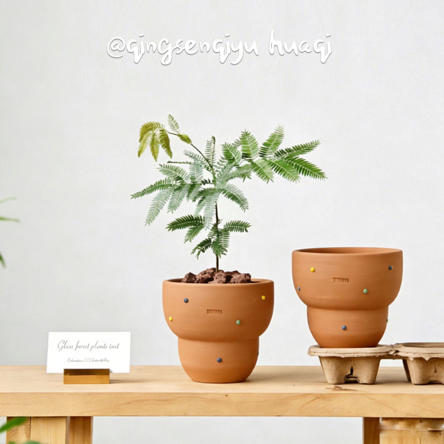 陶粒陶土花盆小葫芦造型养根透气红陶家用多肉蝴蝶兰家用透气