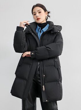 欧美学院风A字版宽松棉衣