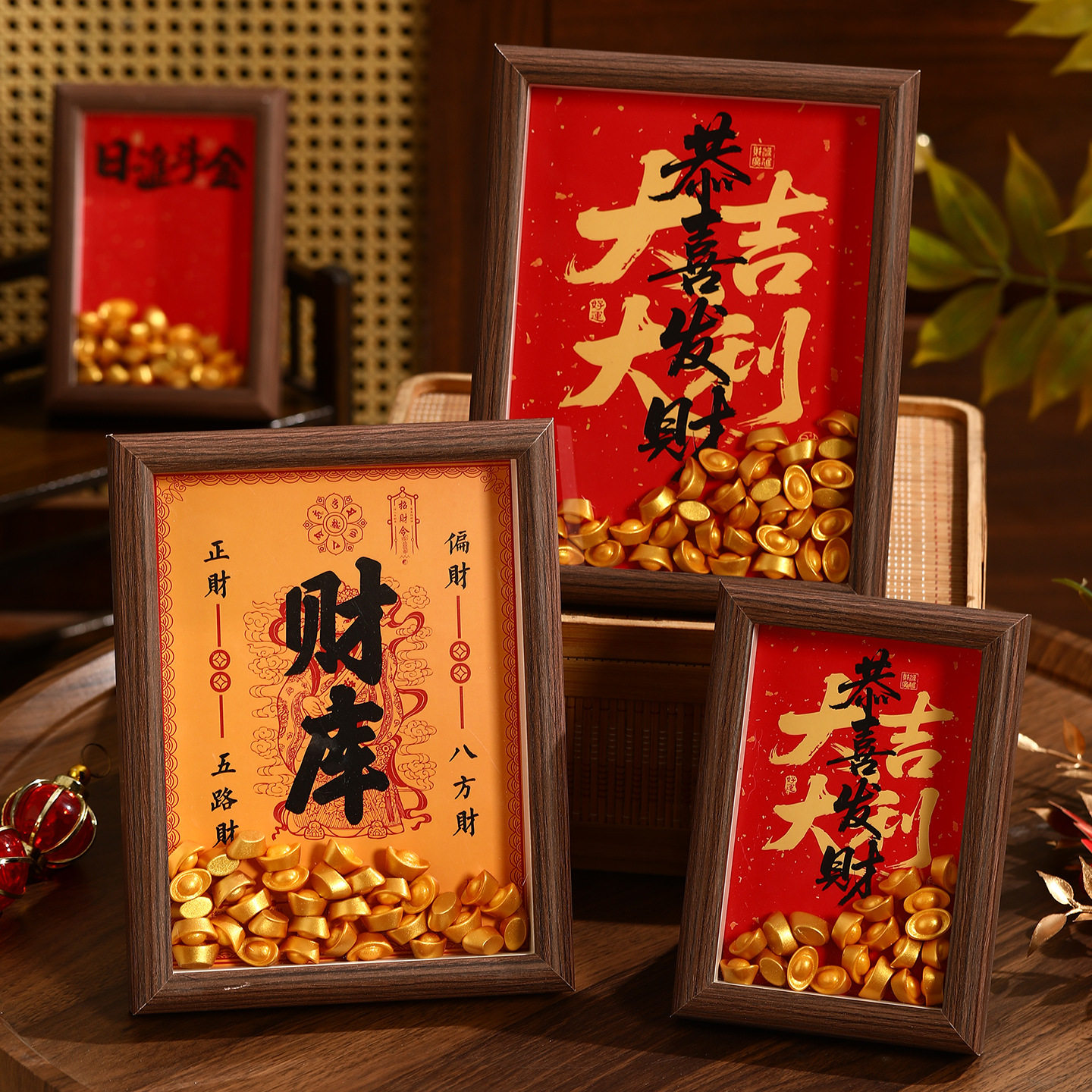 柿柿如意相框摆件新春佳节装饰礼品新年节日气氛仪式布置进宅用品,节庆用品/礼品,文化创意文具,淘宝优惠券,粉丝福利购,淘宝优惠卷