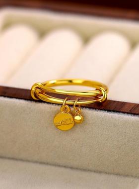 个性吊牌字母戒指时尚气质百搭