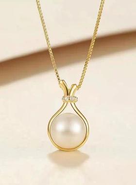 时尚轻奢珍珠福袋吊坠项链女气质