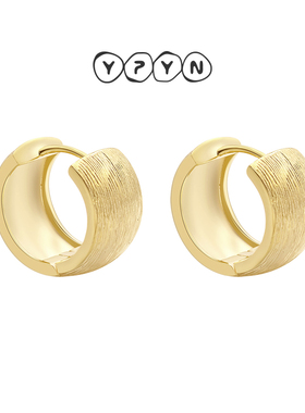 一撇一捺YPYN经典耳扣925银设计师品牌小众轻奢经典耳圈耳环耳钉