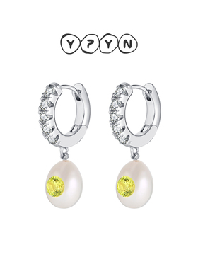 一撇一捺YPYN日光石耳饰巴洛克珍珠耳扣女2024年春夏新品高级感