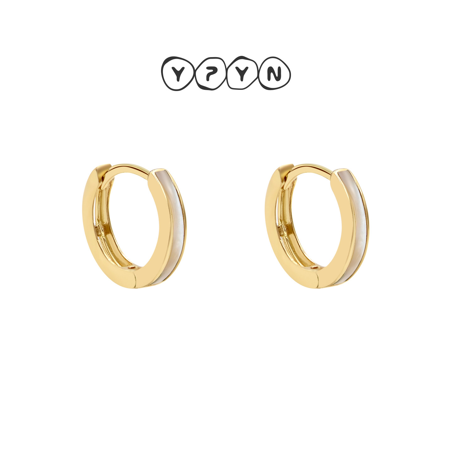一撇一捺YPYN极简9K金耳扣轻奢时尚小巧2025年秋冬新款耳饰配饰,饰品/流行首饰/时尚饰品新,耳钉,淘宝优惠券,粉丝福利购,淘宝优惠卷