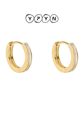 一撇一捺YPYN极简9K金耳扣轻奢时尚小巧2025年秋冬新款耳饰配饰