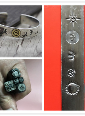 钢字母汉字钢印金银首饰钢印goros钢印锔瓷印低应力钢印花錾子印