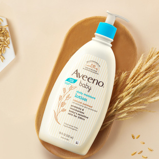 霜无香532ml Aveeno 婴儿每日倍护润肤乳保湿 艾维诺 瓶 艾惟诺
