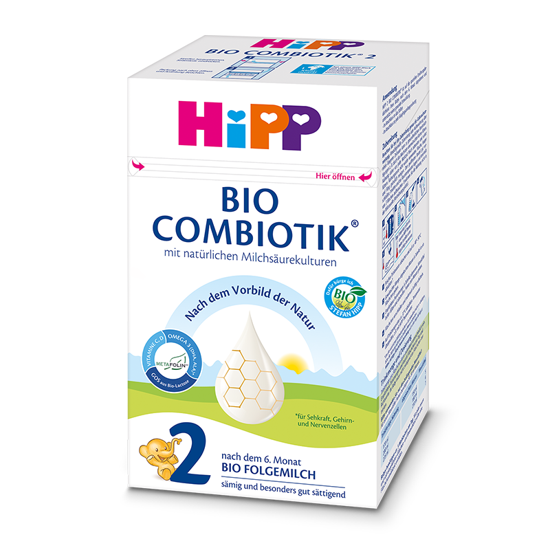HiPP喜宝德国珍宝版有机益生菌婴幼儿配方奶粉2段6-12个月*3盒