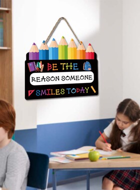 国际学校英语教室个性课堂门牌welcome返校标志课堂培训机构装饰