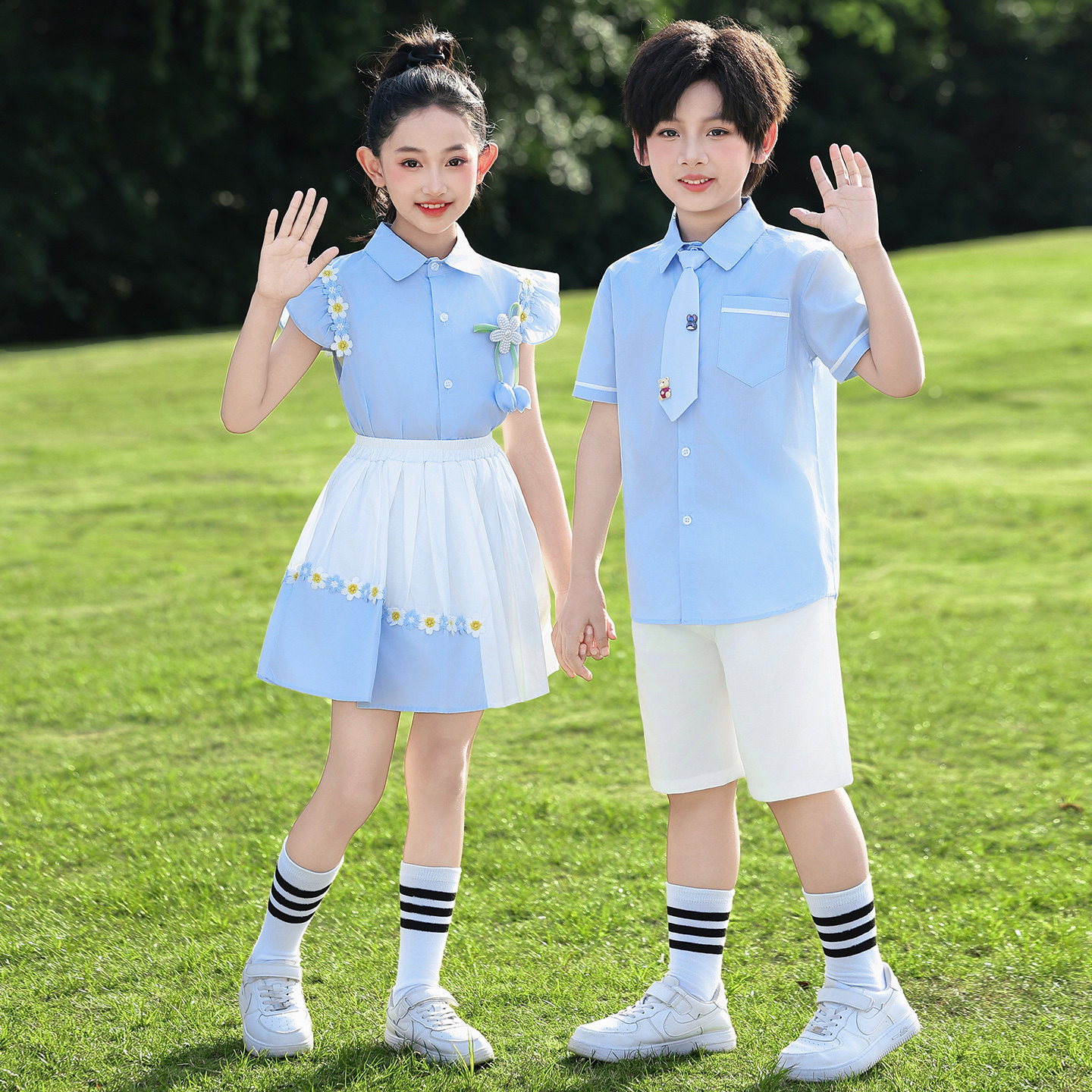 六一儿童学院风合唱演出服毕业照