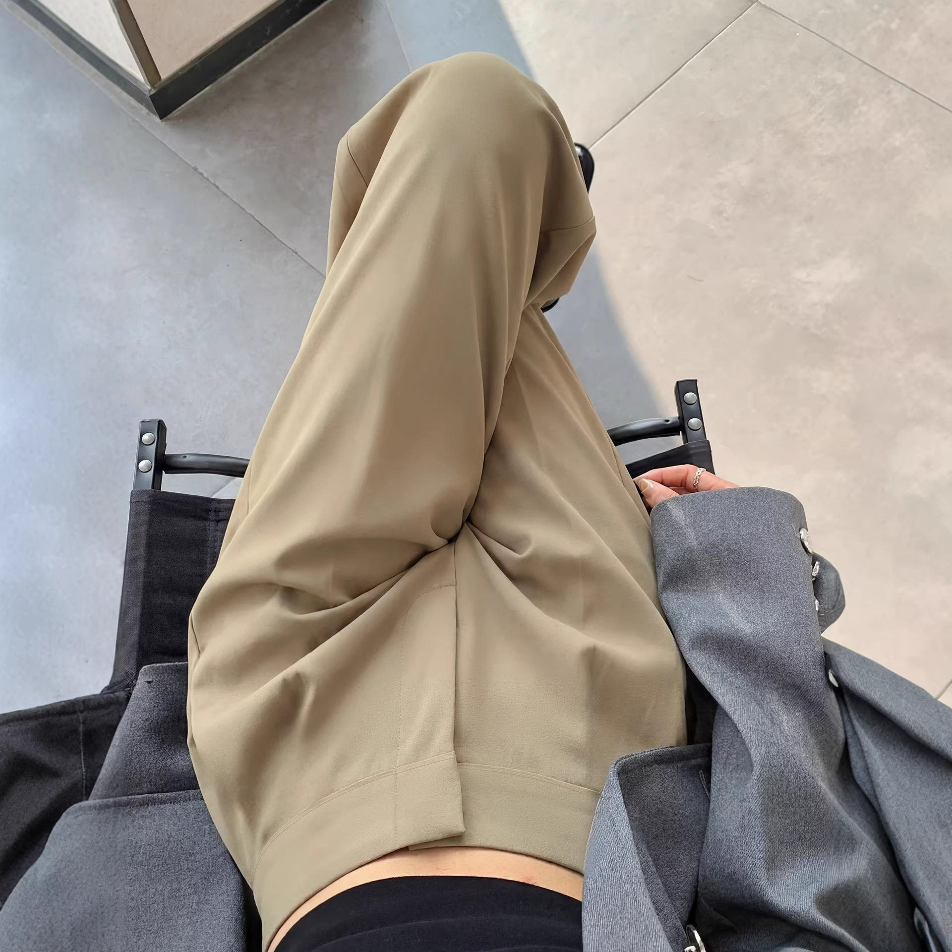 卡其色休闲西装阔腿裤2026新款潮流ins风高腰显瘦日常通勤百搭裤,女装/女士精品,休闲裤,淘宝优惠券,粉丝福利购,淘宝优惠卷