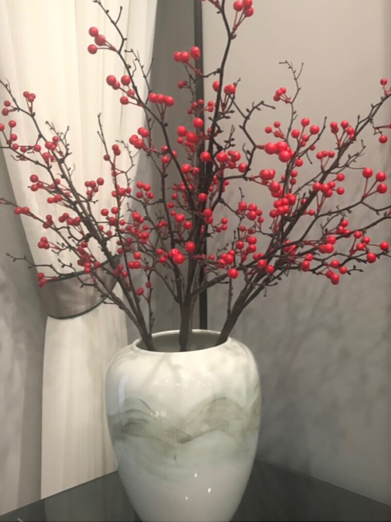 景德镇陶瓷花瓶饰品新型中国风家居干花客厅瓷花瓶餐桌简约花饰品
